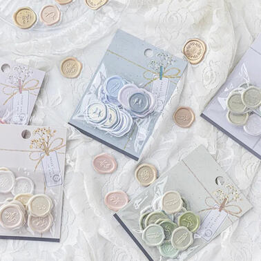 pastel wax seals